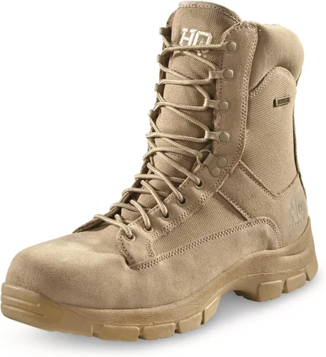 Vista 2 de HQ ISSUE Botas tácticas clásicas impermeables de 8 pulgadas con cremallera lateral para hombre