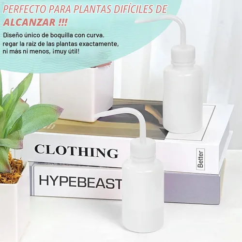 Vista 3 de Valchoose - Botella de lavado de LDPE blanca de 5.1 fl oz, boquilla doblada, diseño portátil, 2 juegos Blanco