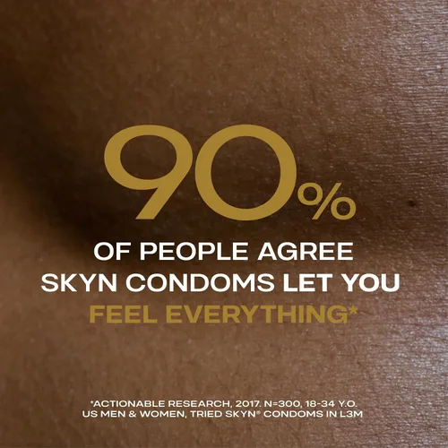 Vista 8 de SKYN Elite - Preservativos lubricados ultrafinos sin látex, paquete económico, 46