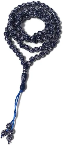 Vista 6 de Musulmán Tasbih 99 Cuentas AMN-241 Islam Oración Rosario de adoración islámica Oración Misbaha Ceremonia religiosa Eid Ramadán Regalo (negro)