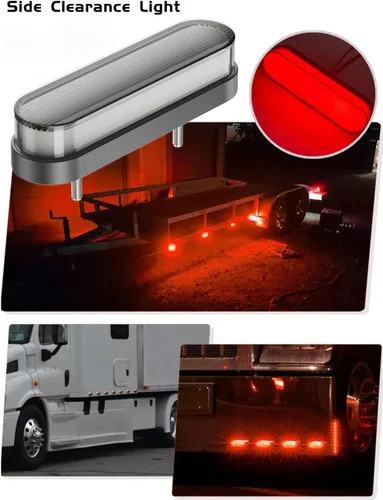 Vista 4 de Kit de actualización de iluminación para camión, señal de cola secuencial 3 en 1, freno/giro con LED superbrillantes con 24 LED rojos y 10