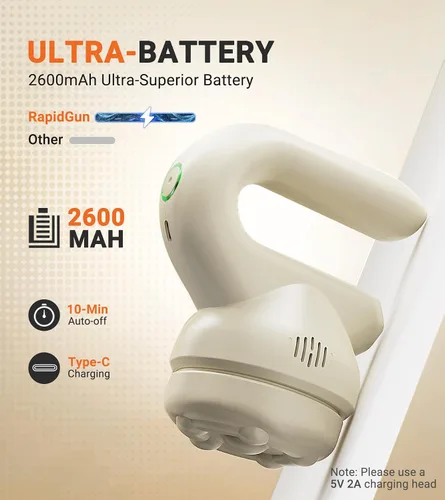 Vista 7 de Prime - Mini masajeador de terapia orbital de mano, masajeador de tejido profundo giratorio y vibratorio, herramienta de masaje ajustable