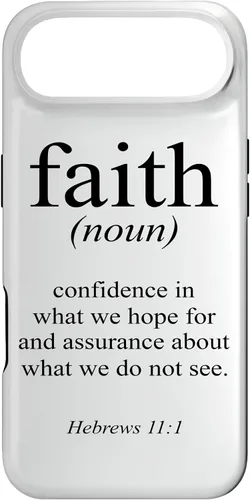 Vista 27 de Religious Jesus Christian Faith Definition Hebrews 11:1 Case for iPhone 17