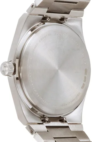 Vista 4 de Tissot Tissot PRX - Reloj unisex de cuarzo con caja de acero inoxidable 316L color gris acero inoxidable 11 T1372101103100 gris Reloj de cuarzo