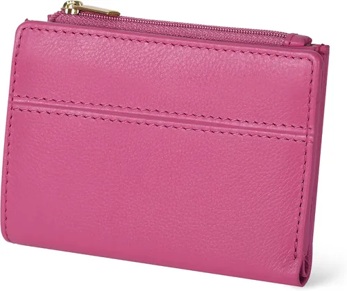 Vista 18 de Billetera Oak Leathers para mujer de piel de grano completo - Pequeña con protección RFID, monedero para monedas, tarjetero de crédito y DNI