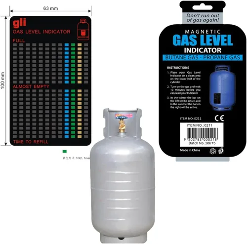 Vista 7 de Indicador de nivel de propano reutilizable Ga S, indicador de nivel de combustible de propano para tanque de propano, medidor de propano, sensor