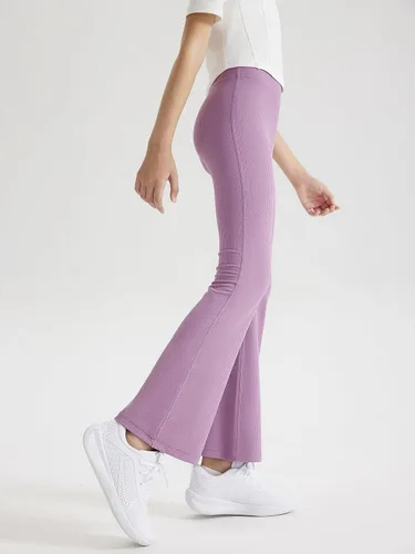 Vista 2 de LaBeca Leggings deportivos para niñas, pantalones de yoga de cintura alta para niños, no se transparentan, leggings de entrenamiento para correr