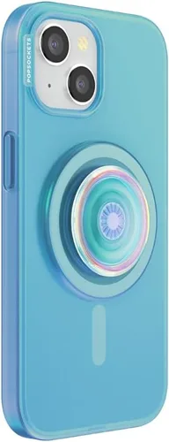 Vista 3 de PopSockets Funda para iPhone 15 con agarre para teléfono y deslizador compatible con MagSafe, Funda para iPhone 15, Compatible con carga inalámbrica