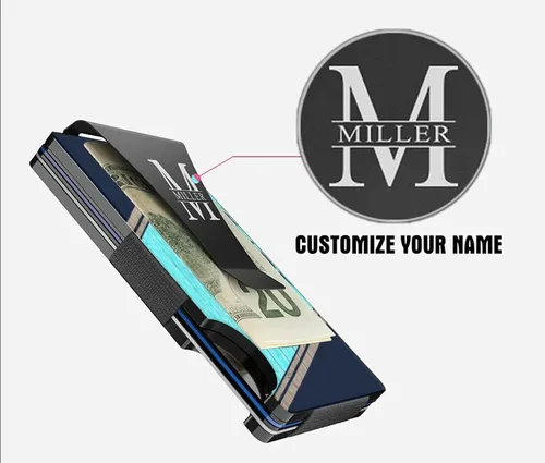 Vista 2 de MIKENCO Navy - Us Naval Husband Wallet Husband Dad Wallet Son Gift Fathers Day - Men Wallet Dad Birthday Gift, Valentine Gift For Husband, Front