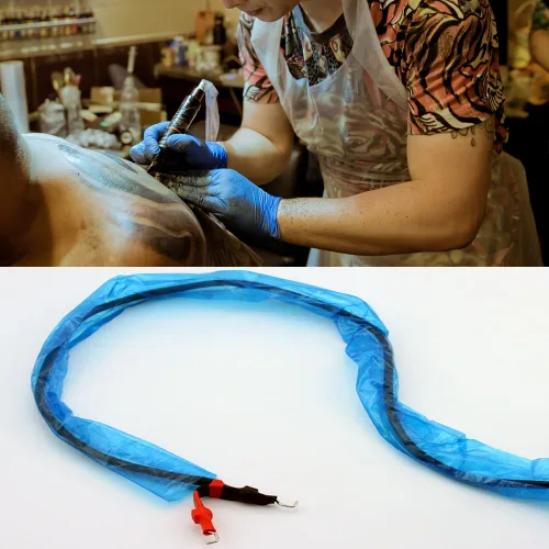 Vista 9 de Fundas de cordón para clip de tatuaje, 200 unidades, fundas desechables de alta resistencia, fundas de clip de tatuaje, suministros de accesorios