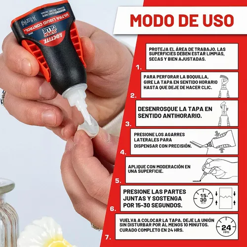 Vista 2 de Loctite Super Glue Ultra Liquid Control, 0.14 fl oz, 1, Botella
