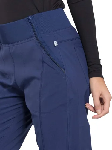 Vista 3 de Jogger Scrub Pants for Women 4-Way Stretch with Mid Rise, Cargo Pocket, Superior Performance, and Comfort CK110A