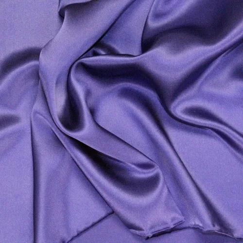 Vista 5 de Tela Charmeuse para decoración del hogar, 100% seda, color azul bebé, 45 pulgadas