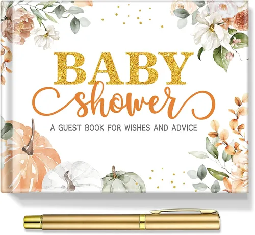 Vista 31 de Fuyoooo 27 piezas de libro de invitados para baby shower de safari en la jungla con tarjeta de lugar floral y sello de inicio de sesión para baby