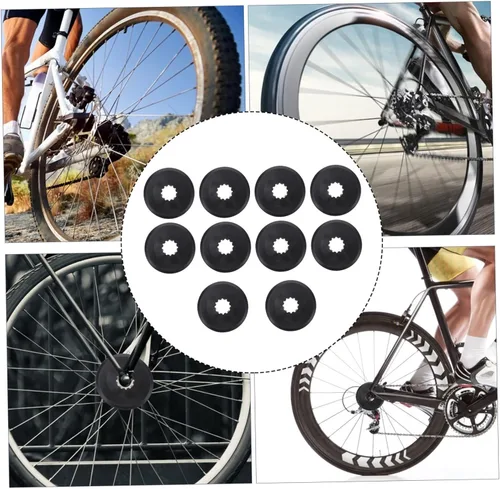 Vista 2 de BESPORTBLE 10 Uds. Cubierta del volante de la bici Piñón de bicicleta Radios Freewheel Protector de radios Protector de placa Protector de placa