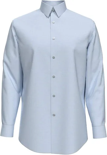 Vista 5 de Calvin Klein Slim Fit Hombre Herringbone Vestido Camisa y plata de hilado de Tie Combo