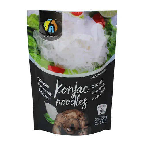 Vista 7 de Hethstia Konjac Noodles Angel Hair - Paquete de 6 fideos Shirataki, bajo en calorías, bajo en carbohidratos, sin azúcar, sin gluten, apto para dieta
