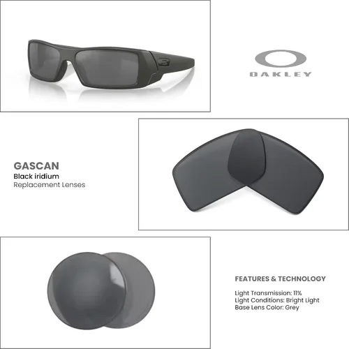 Vista 3 de Oakley Authentic Gascan OO9014 Replacement Lenses +Bundle Bag+ Bundle with Designer iWear Kit
