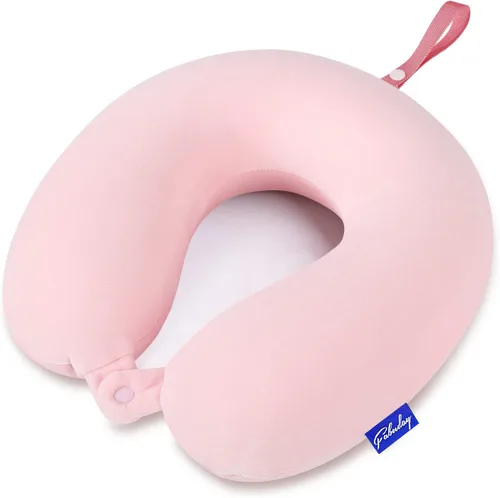 Vista 10 de Fabuday - Almohada de viaje de espuma viscoelástica, almohada para apoyar el cuello y la cabeza para usar en viajes en avión, en el auto, hogar u