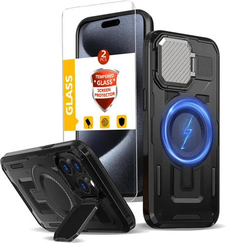 Vista 16 de Funda magnética para Google Pixel 9A compatible con cargador inalámbrico MagSafe, para Pixel 9A, funda de teléfono integrada de 360 °, con 2