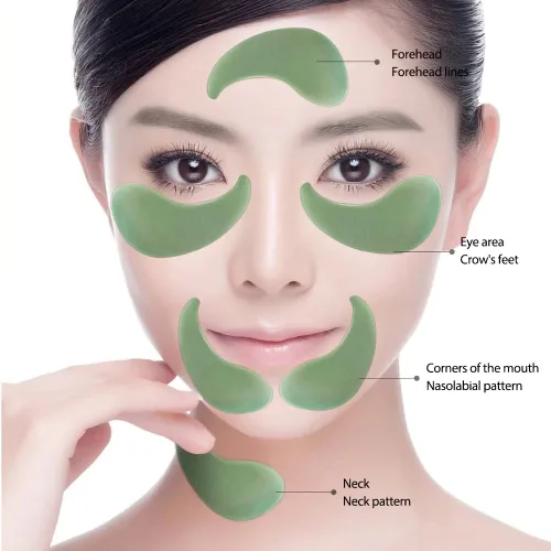 Vista 6 de Senana Marina Máscaras para debajo de los ojos, líneas de ojos y parches hidratantes para los ojos, hidratantes, nutritivas, mejorando las bolsas