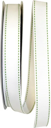 Vista 34 de Reliant Ribbon Linen Glimmer Harmony - Cinta con borde con alambre, 1-1/2 pulgadas x 50 yardas, marfil/dorado