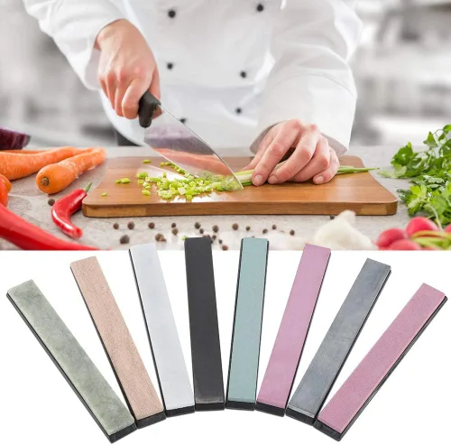 Vista 5 de 8 - Piece Whetstone Sharpening Stone Set, High - Grade Knife Sharpener with Grits 240# to 10000#, Portable Grinding Stone for Kitchen Knives