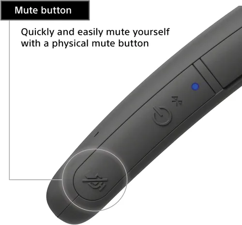 Vista 5 de Sony SRS-NB10 Altavoz Bluetooth con banda para el cuello inalámbrico, cómodo y ligero con tecnología para trabajar desde casa, micrófono