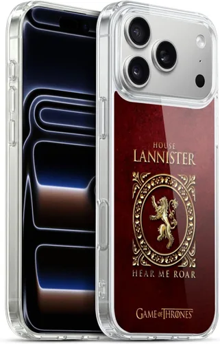 Vista 32 de Producto oficial de HBO Game of Thrones metálico Sigils Soft Gel Case para iPhone de Apple 7 Plus/8 PLUS, Lannister