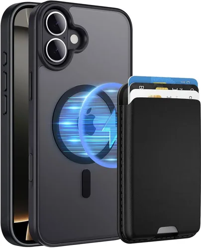 Vista 67 de Funda magnética para iPhone 12 Pro Max, cartera magnética desmontable con soporte para tarjetas, [compatible con MagSafe] grado militar, a prueba