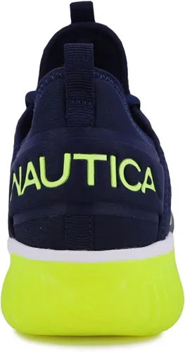 Vista 3 de Nautica Zapatillas deportivas para hombre, cómodas, informales, con cordones, a la moda, para caminar, pantalones deportivos ligeros