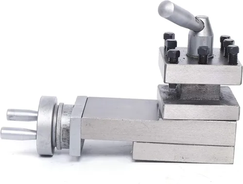 Vista 4 de Soporte para herramientas de torno para piezas de torno, Piezas de torno de hierro fundido, Torno de metal Cruz Slide & Tool Holder, Piezas de torno