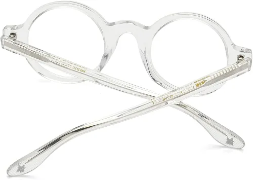 Vista 6 de HEPIDEM Acetate - Lentes ópticos redondos vintage con marco de gafas ópticas Zolman