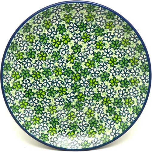 Vista 4 de Plato de cerámica polaca - Ensalada/Postre (7 3/4") - Otoño