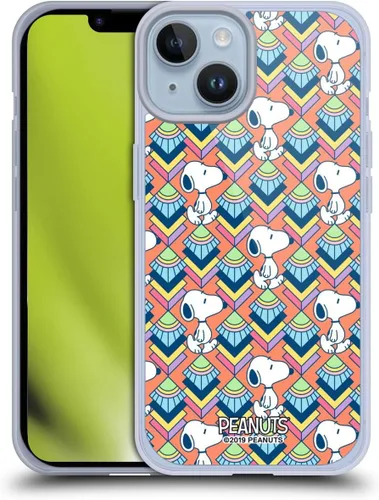 Vista 158 de Head Case Designs Snoopy Deco Dreams - Funda de gel suave con licencia oficial de Peanuts Blue Pattern compatible con Apple iPhone 7 Plus/iPhone 8