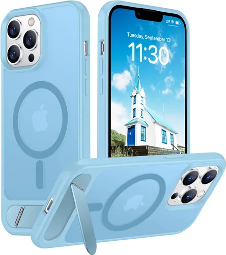 Vista 203 de Funda para iPhone 11 con compatibilidad magnética, [Soporte invisible incorporado][Compatible con MagSafe]