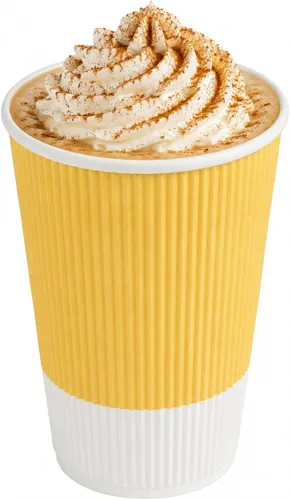 Vista 51 de Tazas para café de papel aislado, pared ondulada, kraft, 12 onzas - Caja de 25 unidades - tapas a juego: RWA0360B, RWA0360W, RWA0328LG, RWA0328GR