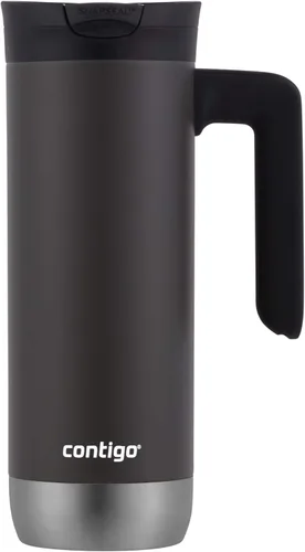 Vista 2 de Contigo Superior 2.0 - Taza de viaje de acero inoxidable con asa y tapa a prueba de fugas y taza de viaje de acero inoxidable con aislamiento al