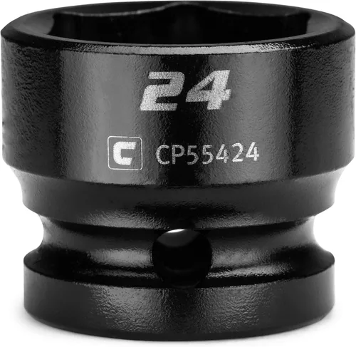 Vista 24 de Capri Tools Zócalo de impacto rechoncho de 0.394 in, accionamiento de 1/2", 6 puntos, métrico, CP55410