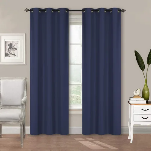 Vista 20 de Better Home Style 2 paneles de cortinas aisladas para cualquier ventana con ojales y ojales 100% opacos, color liso, 2 paneles de 36 pulgadas