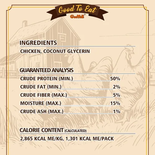 Vista 5 de Gootoe - Golosinas para perros, altas en proteínas, chips de pollo, 1 libra