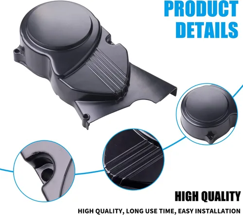 Vista 3 de JINGKE Cubierta del estator del motor izquierdo negro para moto de tierra Pit Bike china de 50cc 70cc 90cc 110cc 125cc CRF50 XR50 SSR Thumpstar