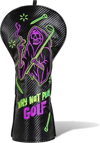 Vista 12 de Big Crazy Golf Headcovers - Funny Golf Club Covers - Driver Headcover with Tour Grade PU Leather - Golf Driver Headcover, Waterproof Golf Head