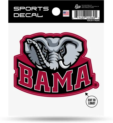 Vista 47 de Rico Industries NCAA - Calcomanía unisex para adultos con logotipo primario 4 x 4