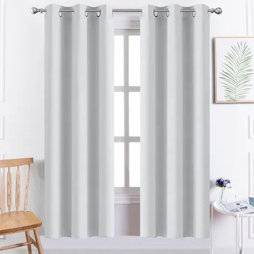 Vista 92 de Yakamok Cortinas opacas para dormitorio, aislamiento térmico, cortinas de oscurecimiento de habitación para sala de estar, juego de 2 paneles