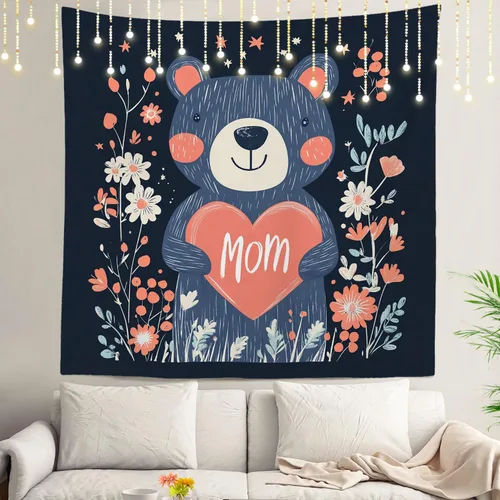 Vista 78 de Shrahala Modern Abstract Artwork Wall Tapestry, Orange Black Beige Wall Hanging Large Tapestry Decoration Polyester Fiber White Hem Around for Dorm