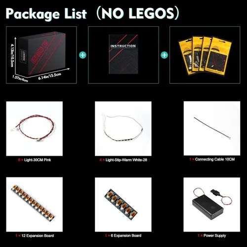 Vista 8 de VONADO Kit de luz LED compatible con LEGO Bonsai Tree 10281, juego de iluminación creativa, accesorios compatibles con LEGO 10281 Bonsai Tree
