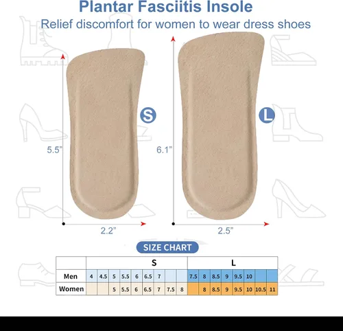 Vista 2 de 2 pares de cojines de talón de piel de cerdo para mujer, fascitis plantar, espolón óseo en el talón, tendón de Aquiles, adhesivo de 0.32 pulgadas