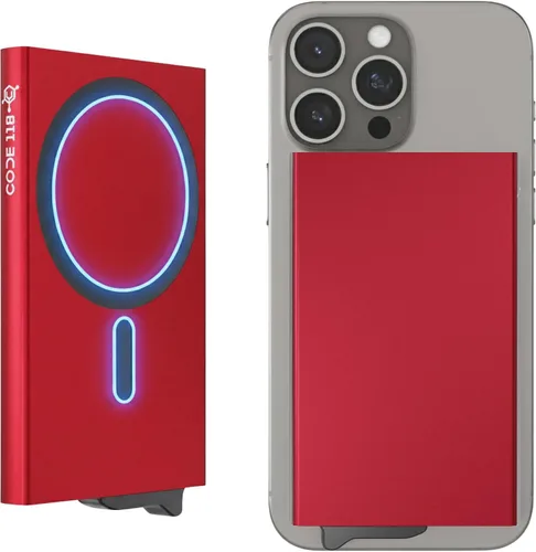Vista 31 de CODE 118 Billetera – Billetera inteligente automática premium, bloqueo RFID, billetera de metal minimalista emergente para hombres, aluminio de 24K