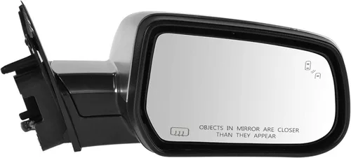 Vista 123 de TRQ Cubierta cromada del espejo manual del lado del pasajero, acabado liso para Volvo VNL 2004-2014